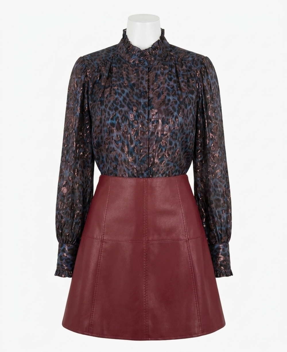 NEW MARIE OLIVER montana blouse in riverbend